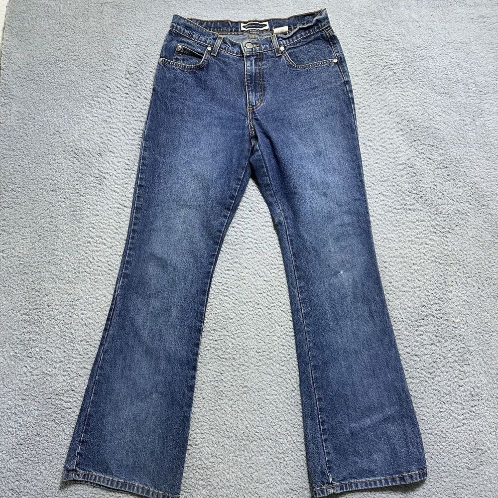 Vintage Blue Asphalt Women's Flare Blue Jeans‎ Size 5 Y2K Boho 90s